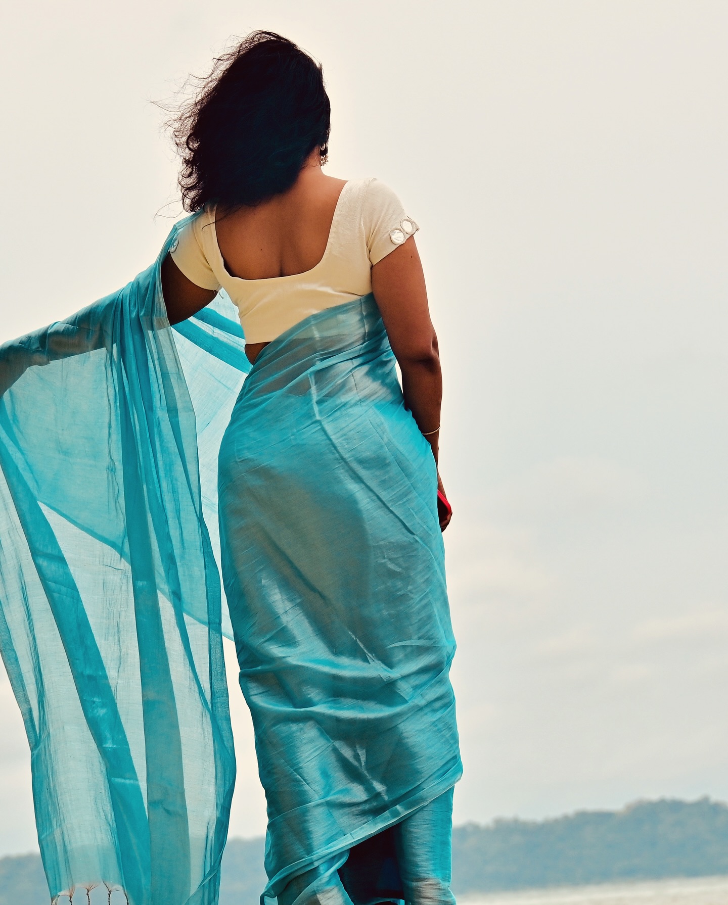 Raaga Tissue Saree – Effortlessly Elegant - Image 4