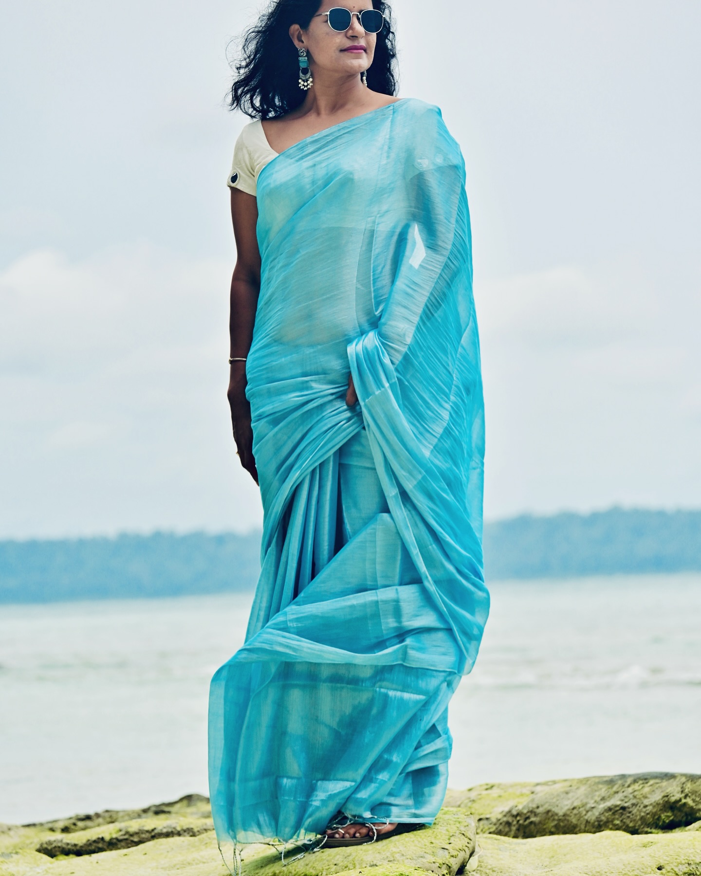 Raaga Tissue Saree – Effortlessly Elegant - Image 2