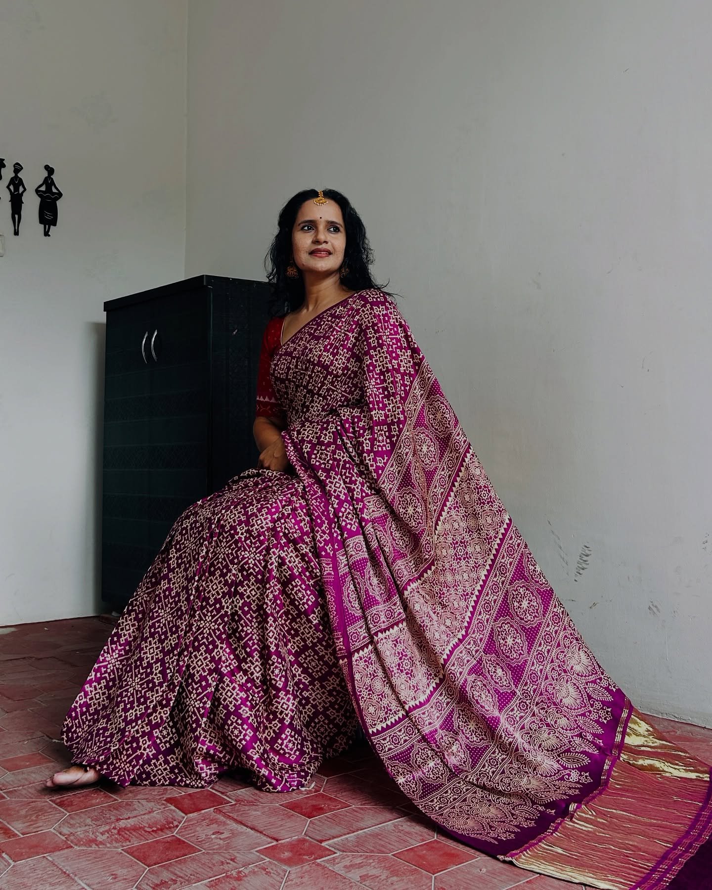 Cashmere Mul Cotton Saree - Image 5
