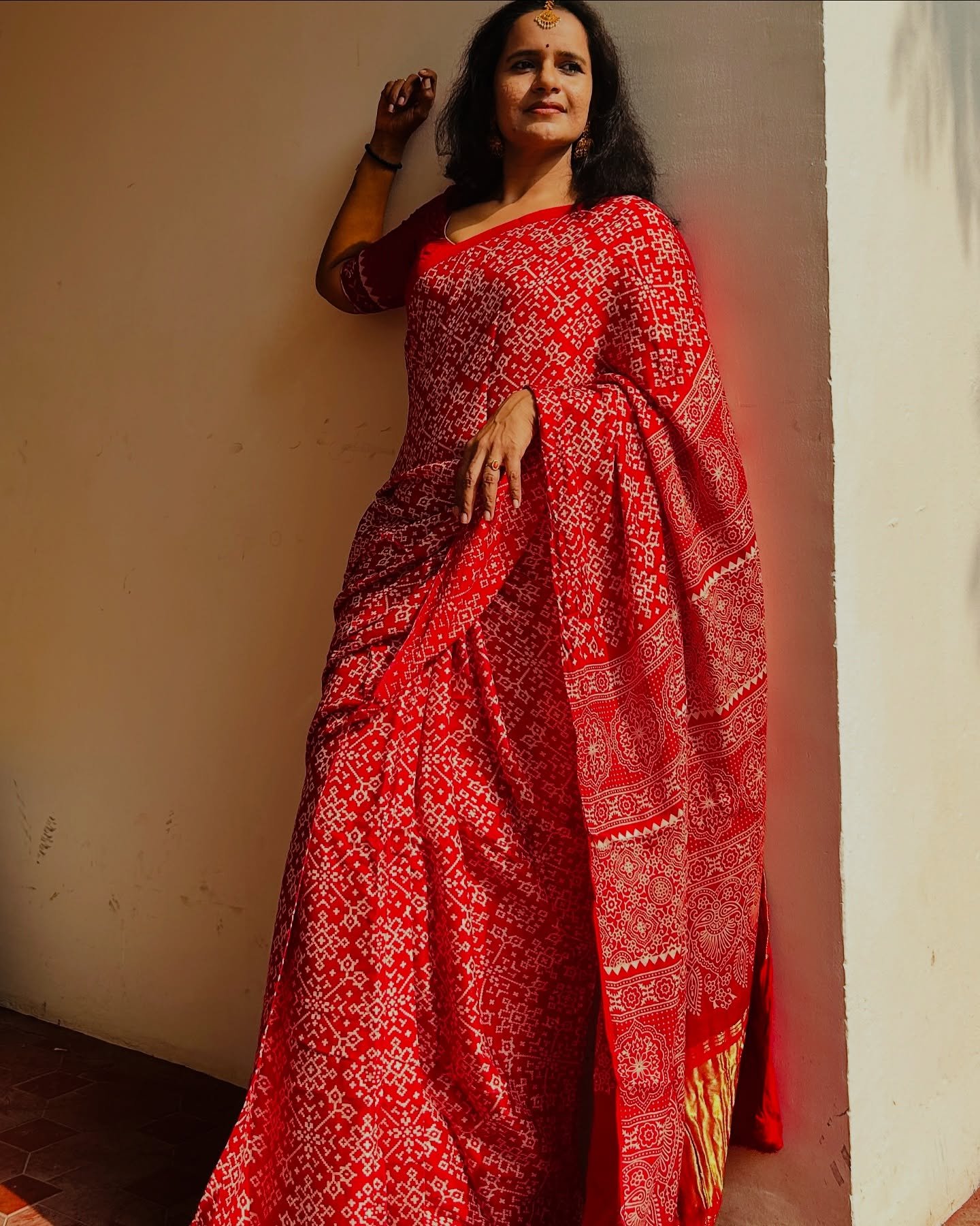Cashmere Mul Cotton Saree - Image 3