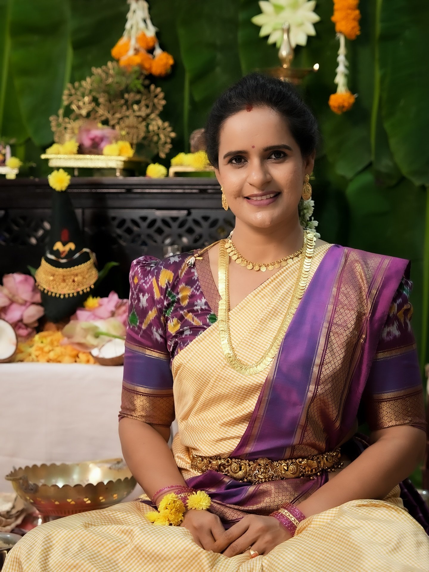 Pochampally FusionTraditional Saree - Image 8