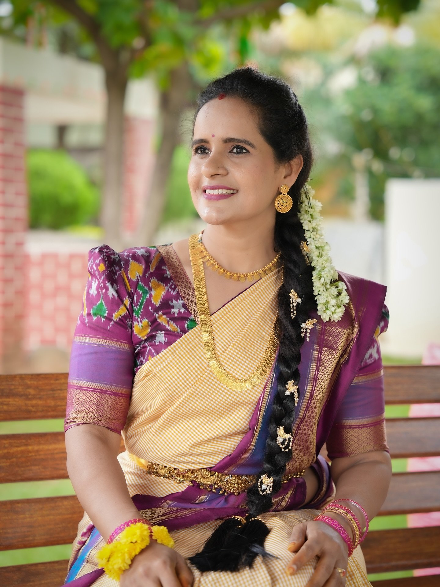 Pochampally FusionTraditional Saree - Image 6