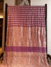 Pink Tusser Saree