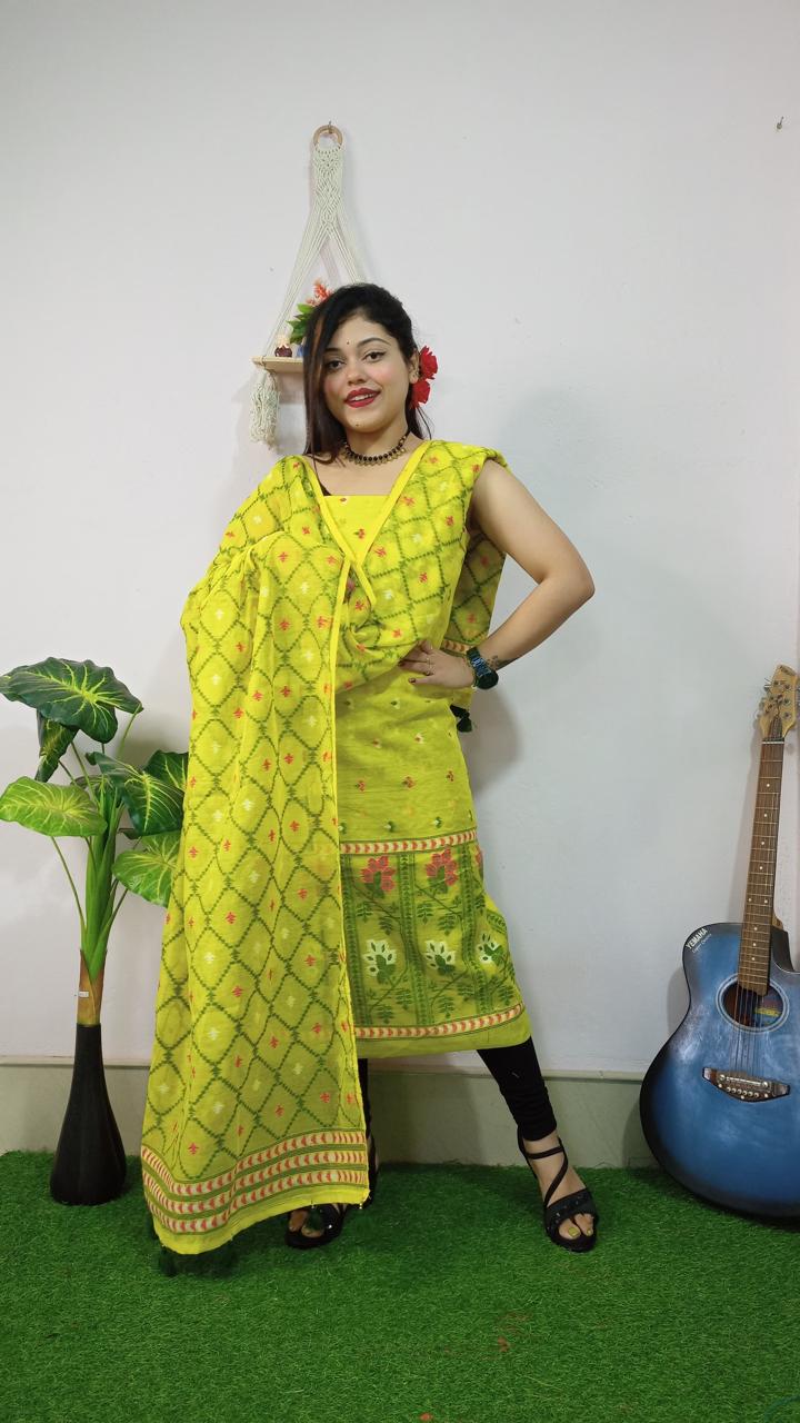 Jamdani Dress Material