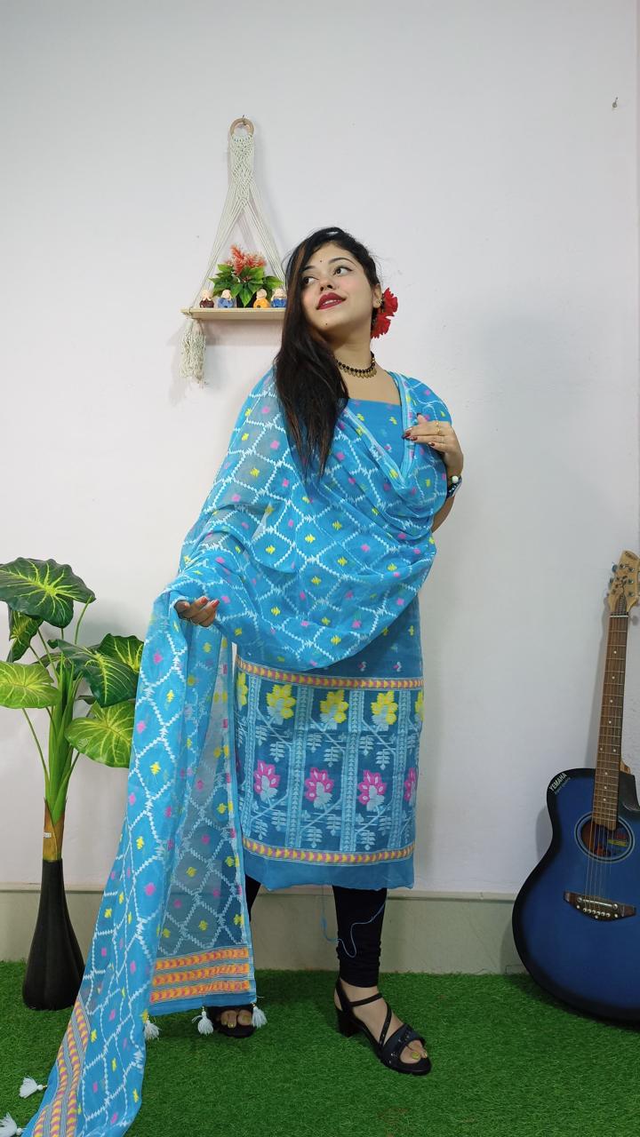 Jamdani Dress Material