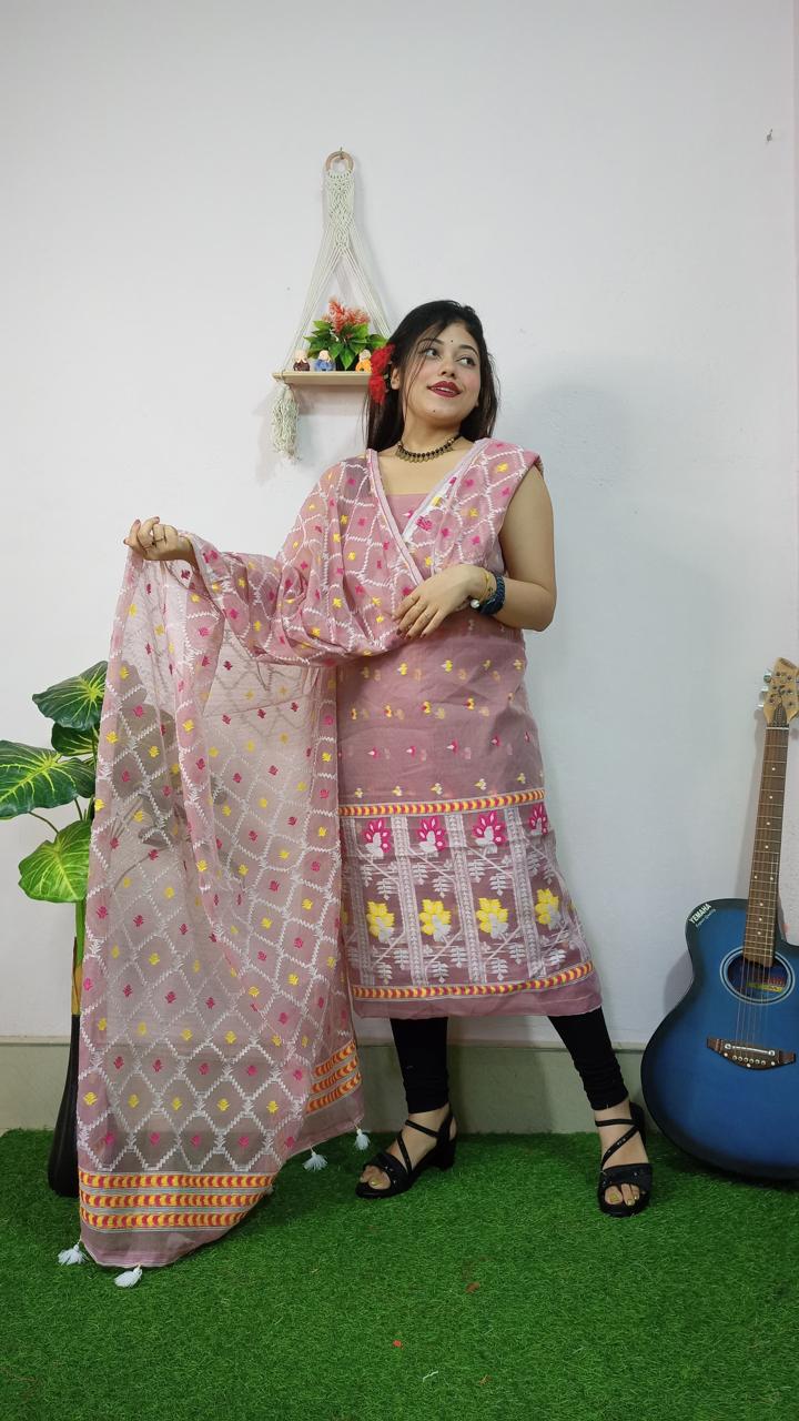 Jamdani Dress Material