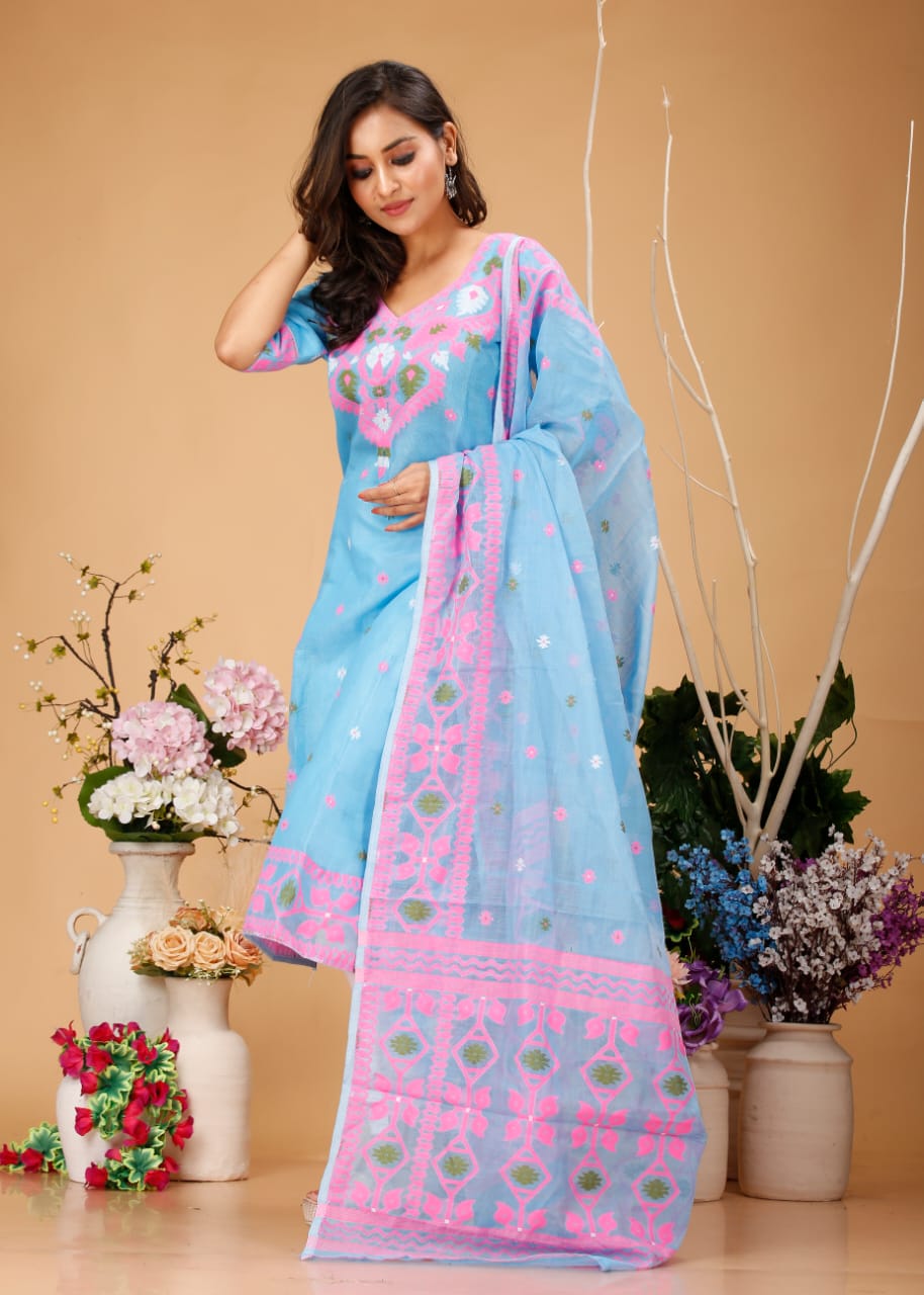 Jamdani Dress Material