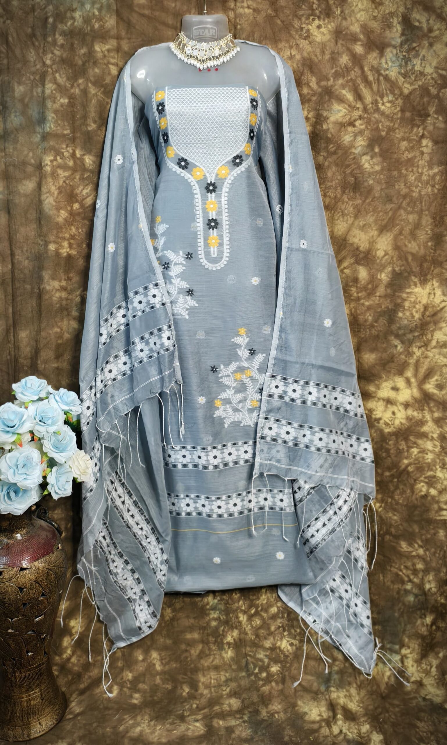 Jamdani Dress Material