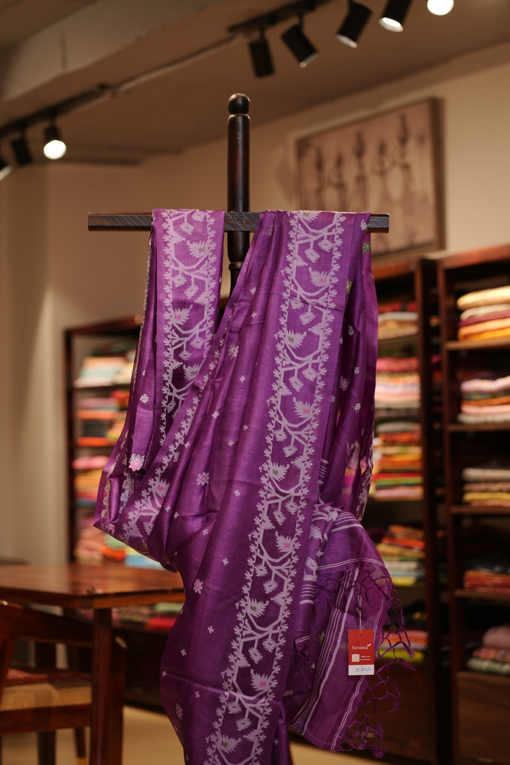 Tusser Jamdani Handloom Saree - Image 2