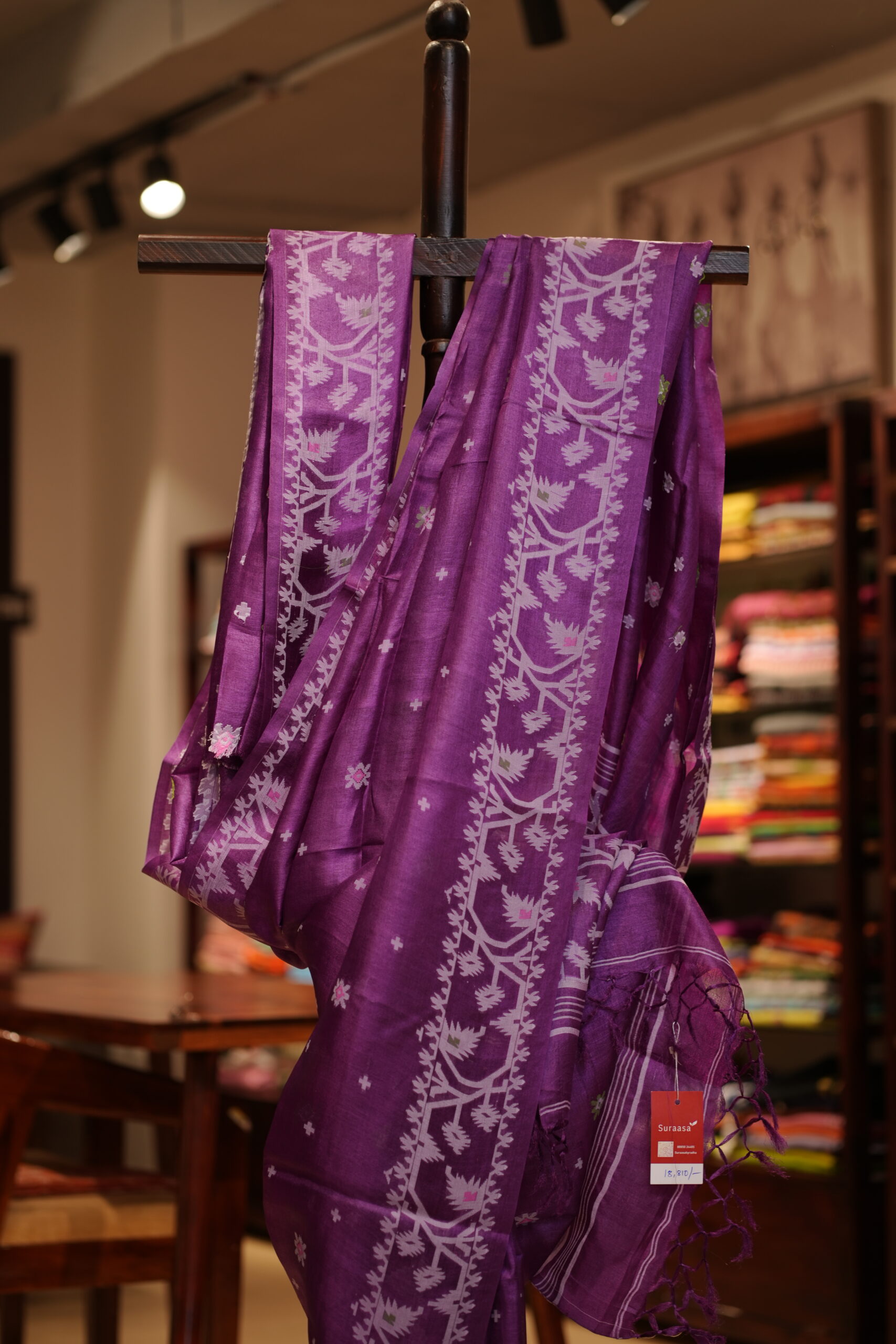 Tusser Jamdani Handloom Saree - Image 4