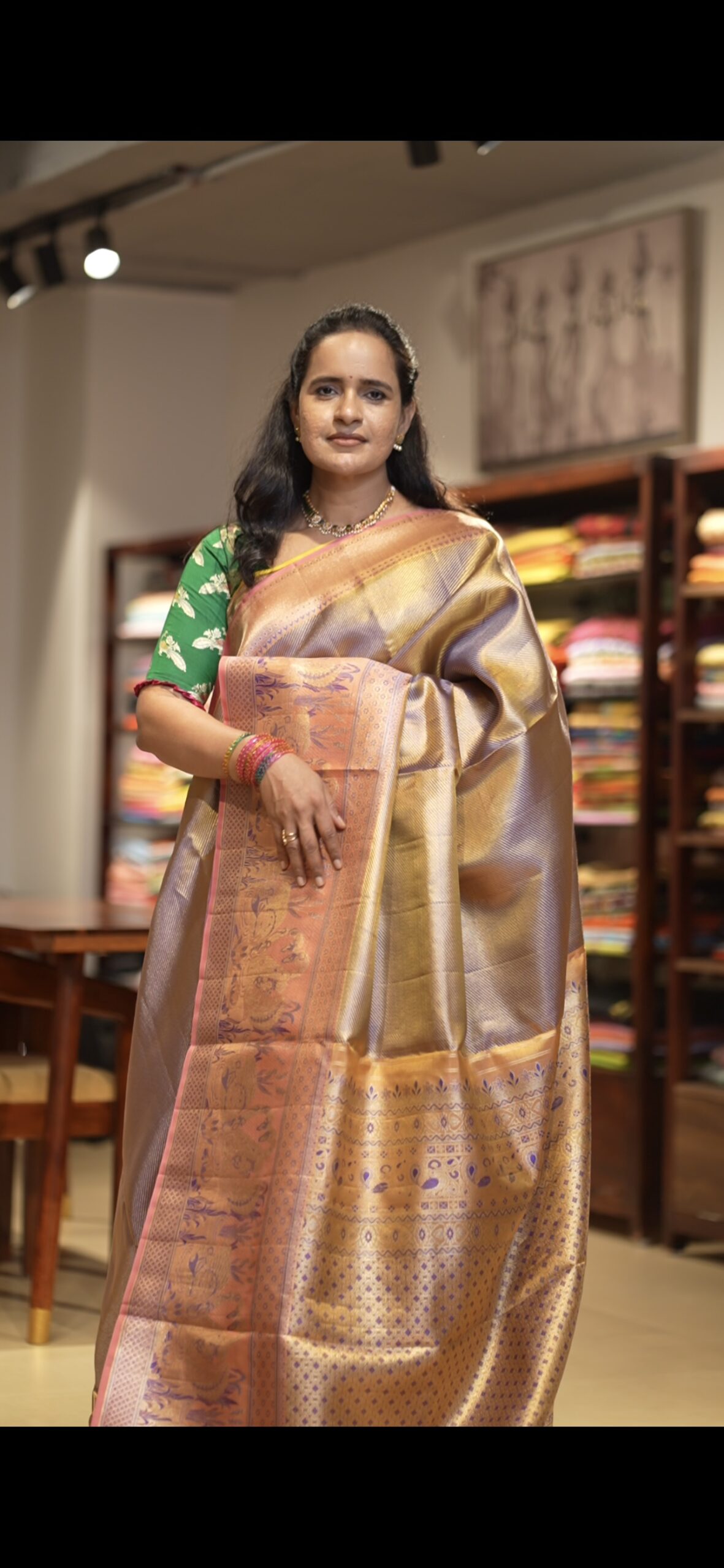 Kanchi Tissue Bridal Saree