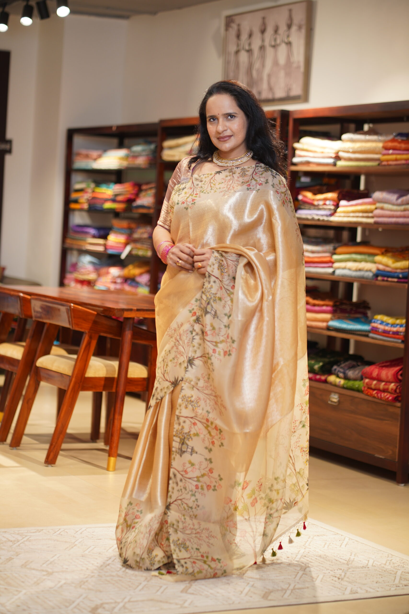 Kora Banarasi tissue gold