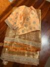 Brocade Banarasi rust