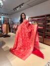 Kora Jamdani Bright Red