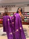 Banaarsi soft silk Purple