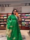 Banarasi soft silk Green