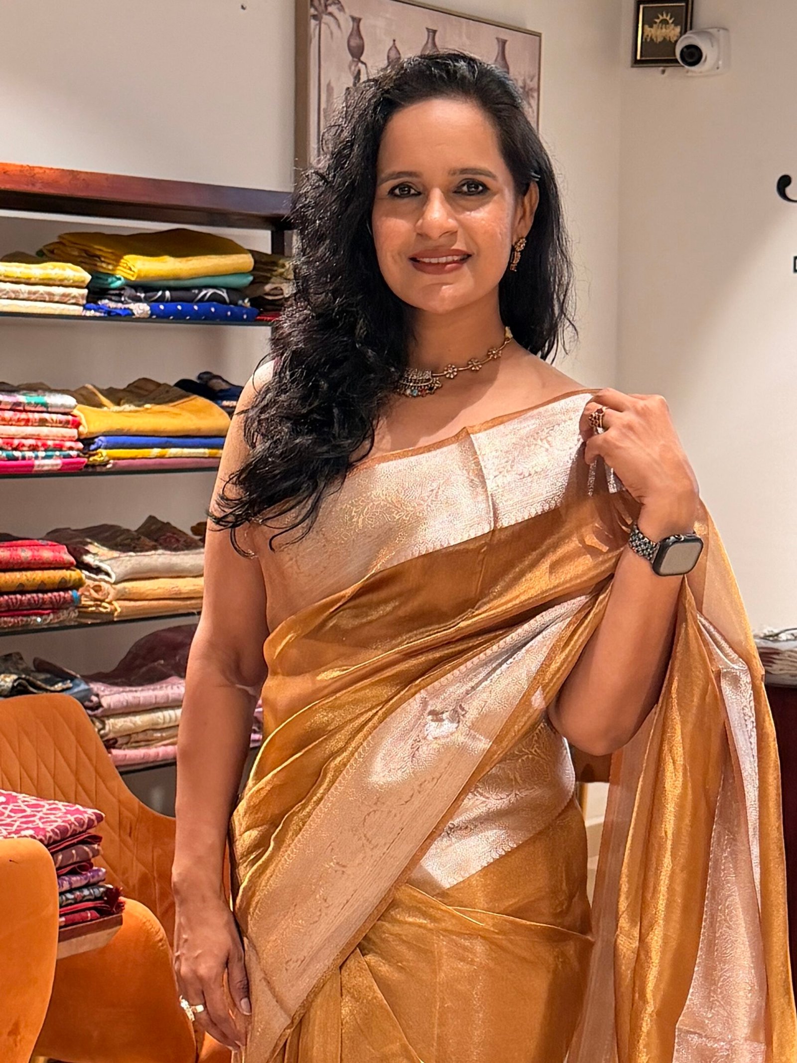 Banarasi Honey gold tissue