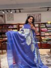 Banarasi tissue georgette blue