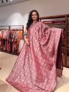 Semi Silk Jamdani Brown