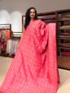 Semi Silk Jamdani Hot Pink